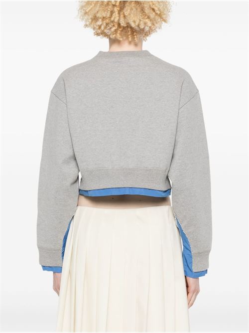 Poplin crewneck sweatshirt MIU MIU | MJL05515WIF0031